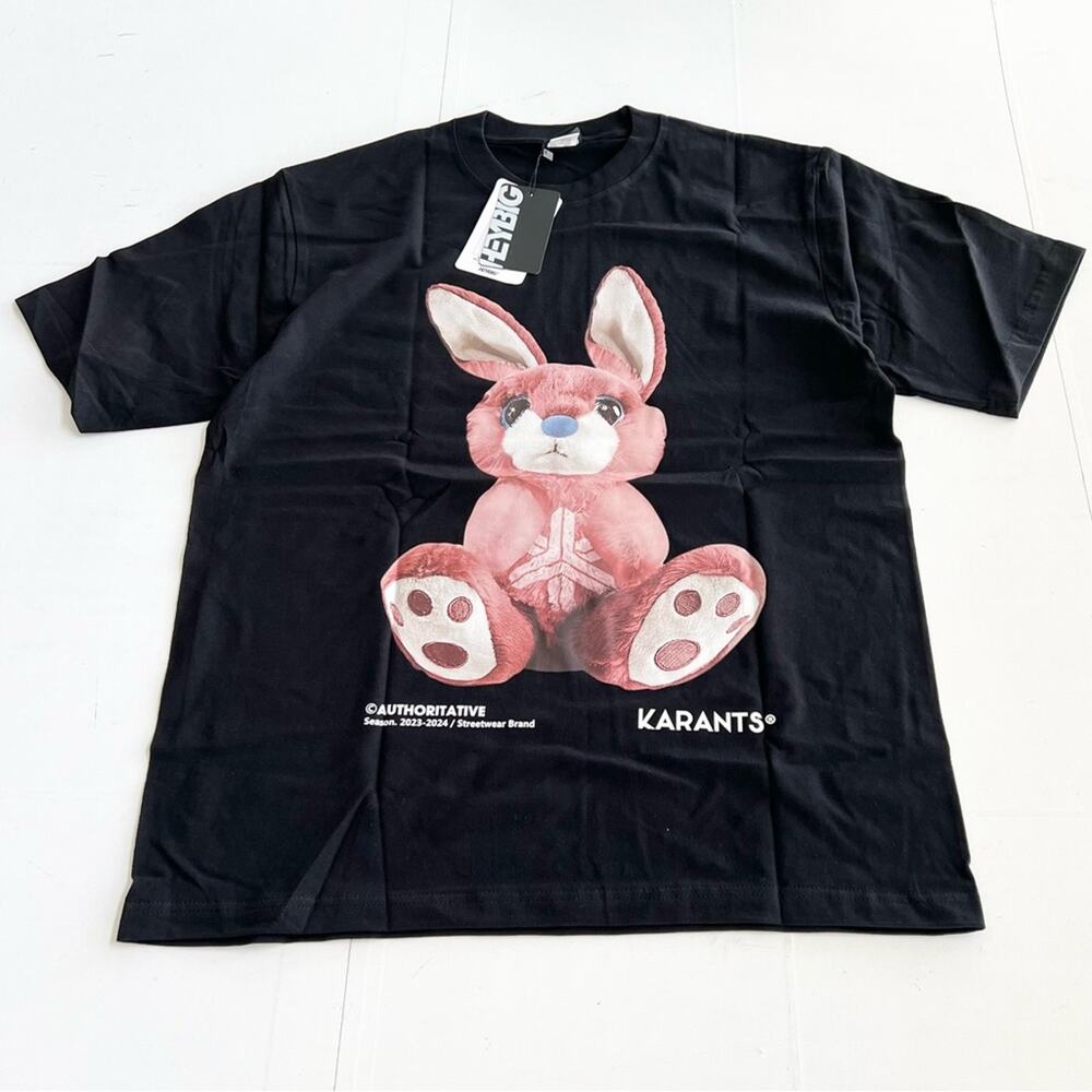 New HEYBIG Graphic Short Sleeve T Shirt TH-270 UNISEX SIZE L Bad Rabbit Karants